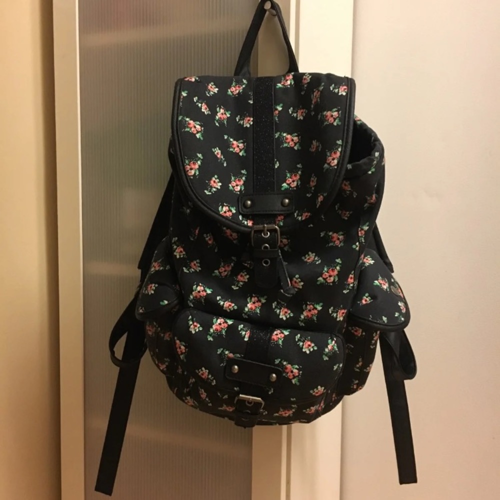 Floral and Sparkle Backpack!